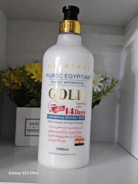 Purec egyptian magic whitening gold lightening shower milk 1000ml