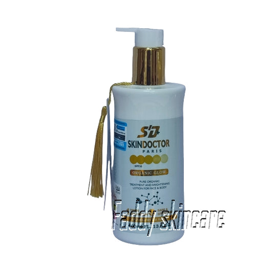 Skin doctor paris organic glow face & body lotion 400ml