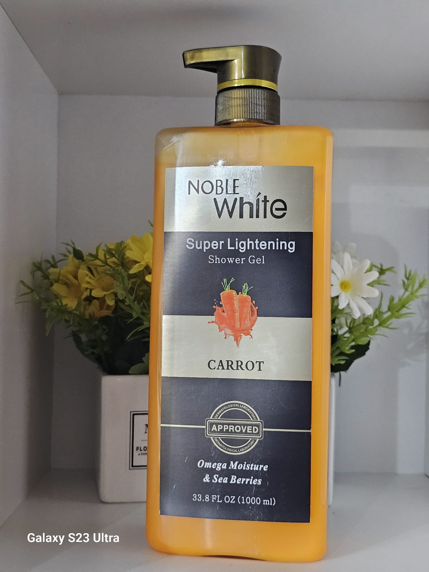 Noble white carrot super lightening shower gel 1000ml