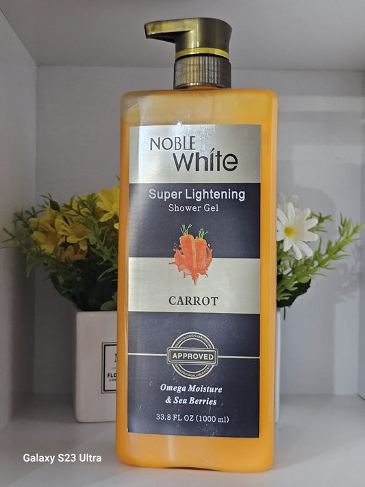 Noble white carrot super lightening shower gel 1000ml