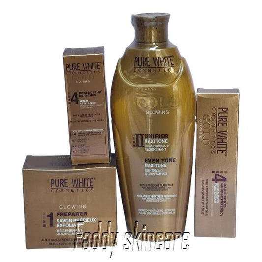 Pure White Gold Lotion, Serum, Soap & Tube