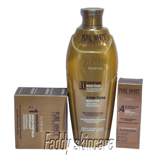 Pure White Gold Lotion, Soap & Serum