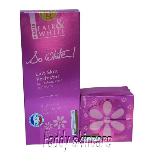 Paris Fair & White Skin Perfector Body Milk & Soap