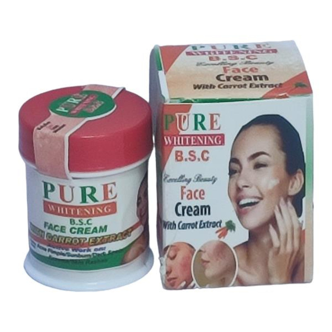 Pure whitening face cream