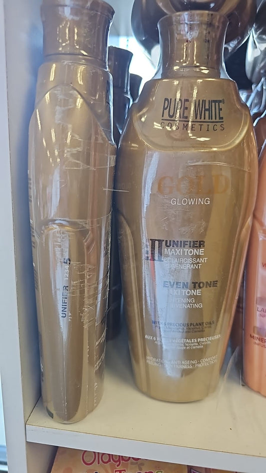 pure wgite gold unifying lotion 2pcs