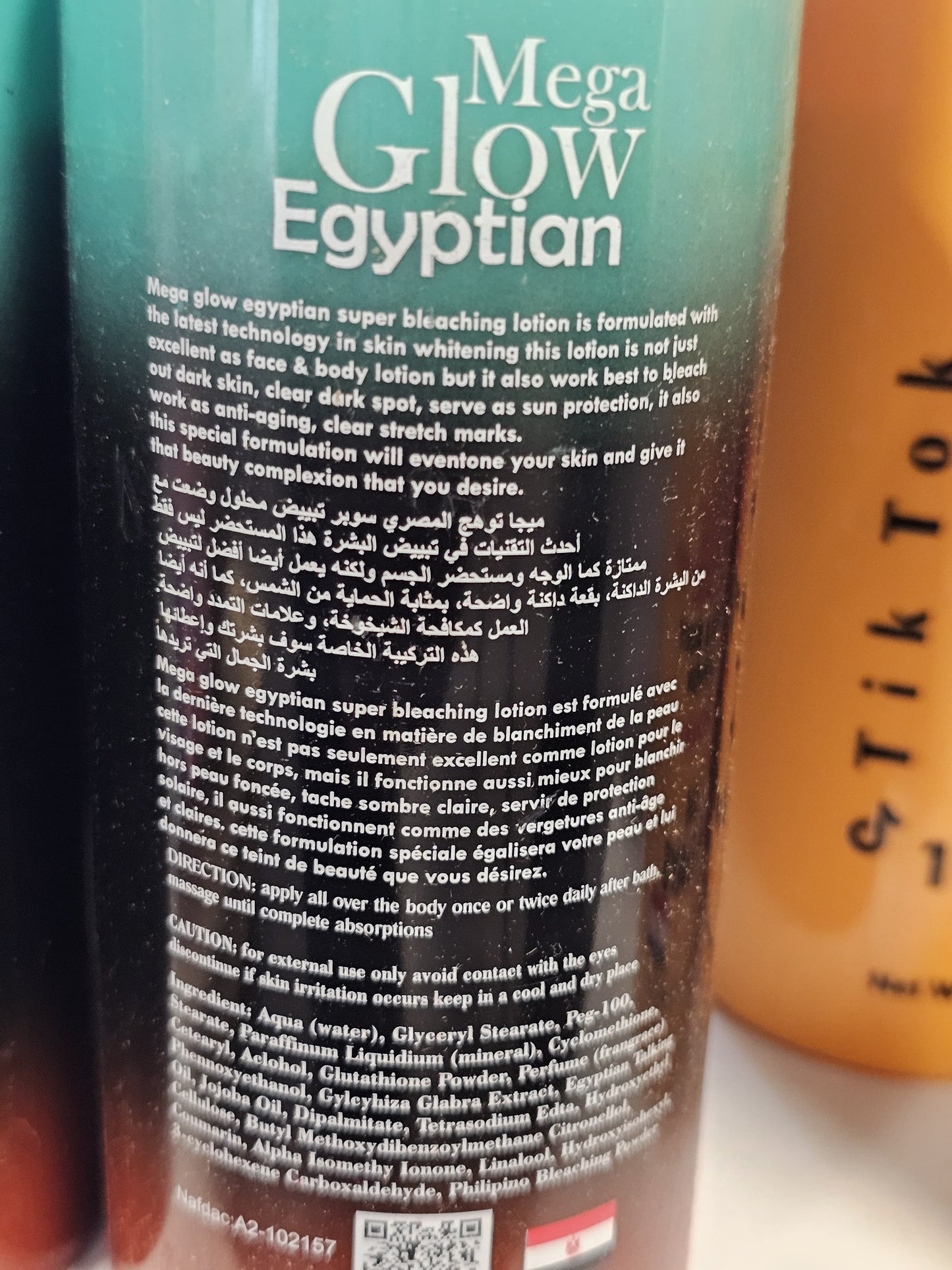 Mega Glow Egyptian Super Bleaching Face & Body Lotion