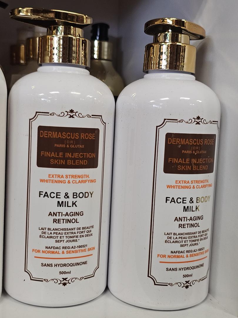 Dermascus rose finale injection skin blend face & body lotion 500ml