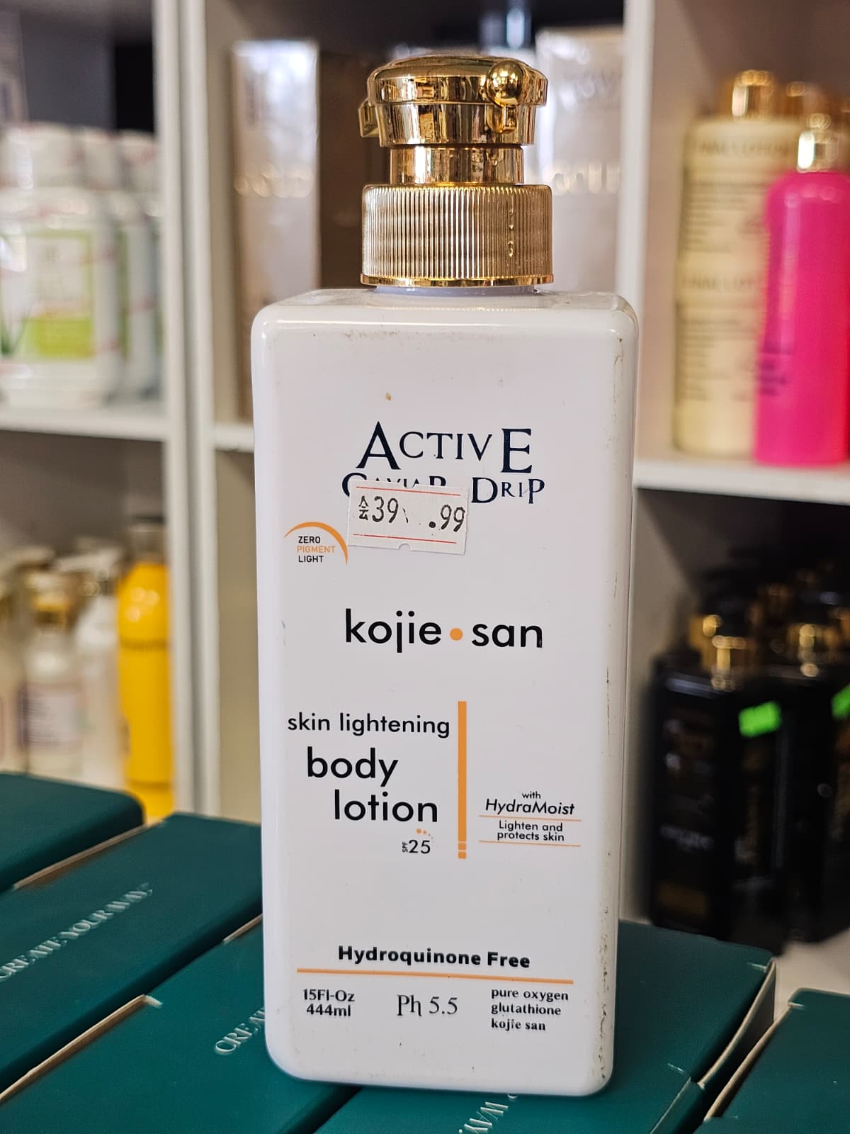 Active-Caviar drip kojie San skin lightening body lotion 444ml.