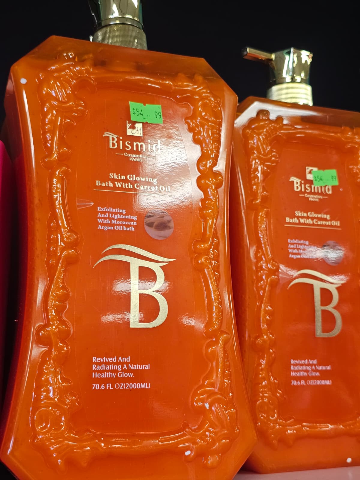 Bismid skin glowing bath with carrot oil 2000ml