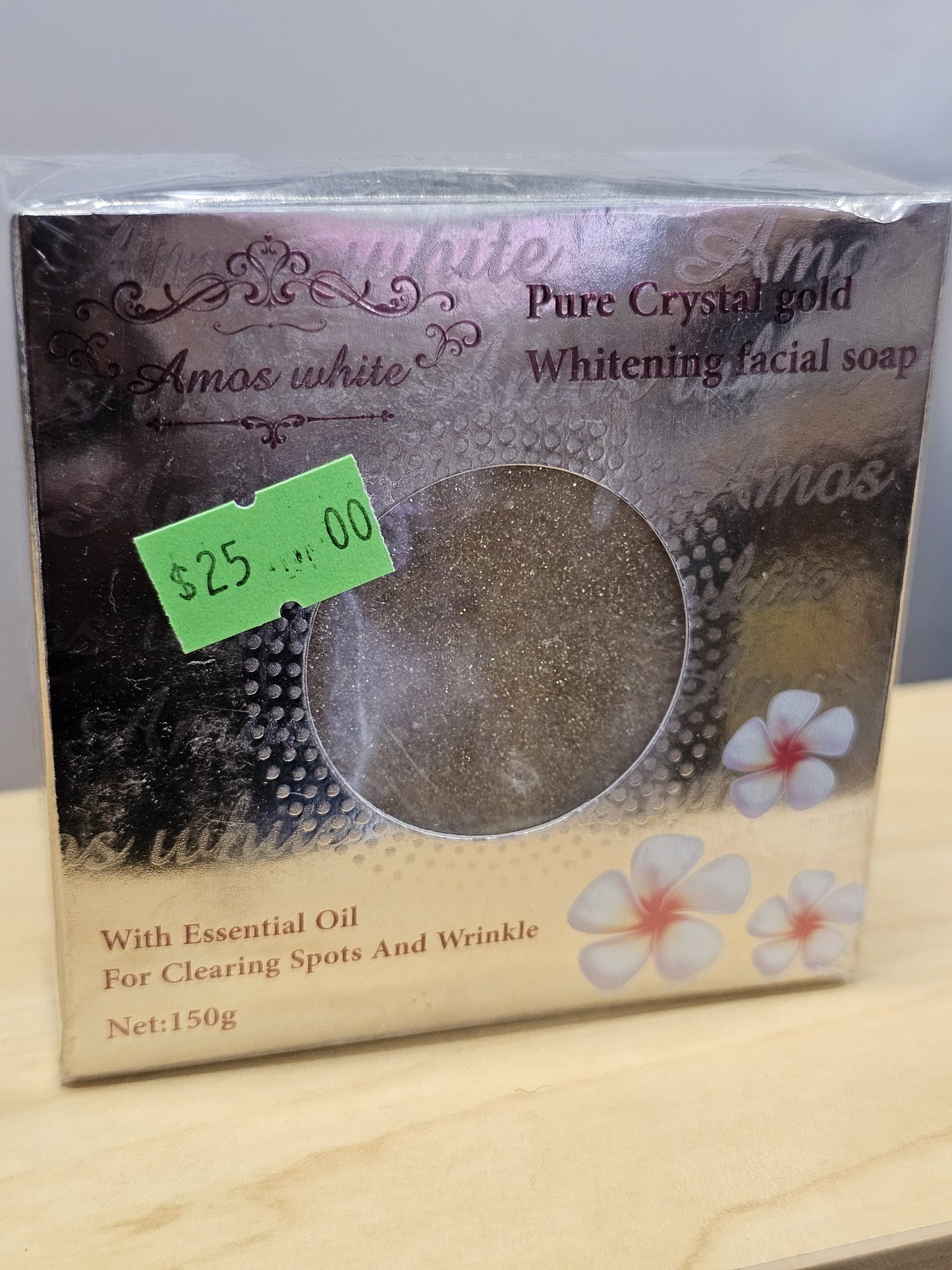 Amos white pure crystal whitening facial soap 150g