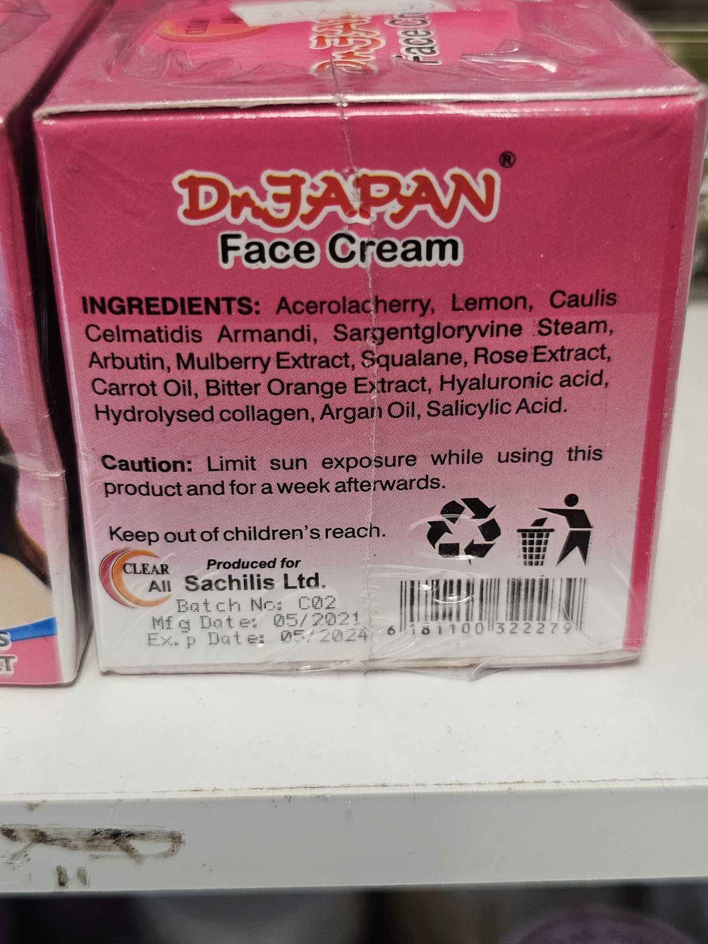 Dr japan face cream
