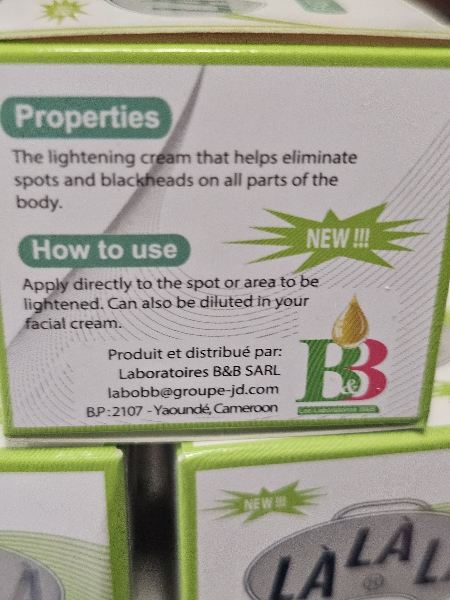 La la la fast action face cream