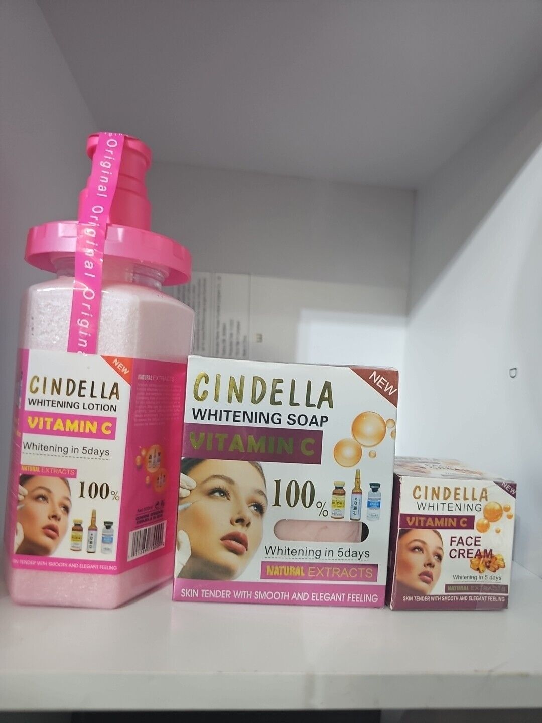 Cindella Whitening Lotion Vitamin C ,face Cream And Soap