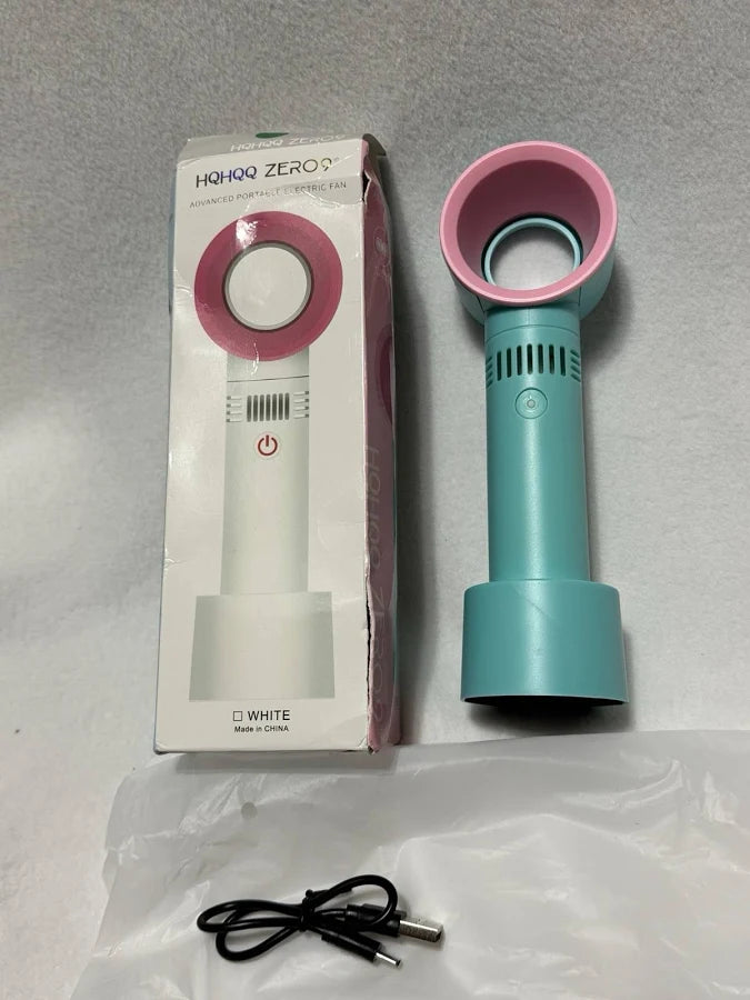 Hqhqq Zero9 Portable Bladeless Fan Rechargeable Handheld