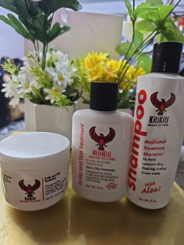  Kitikiti Scalp & Skin Treatment, Shampoo And Conditioner  Original 4oz