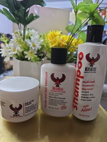  Kitikiti Scalp & Skin Treatment, Shampoo And Conditioner  Original 4oz