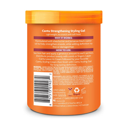 Cantu Flexible Hold Strengthening Styling Gel with Jamaican Black Castor Oil 18.5 fl oz