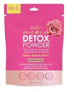 Esha Braid N Slay Detox Powder –  340g (12 Fl Oz, ROSEWATER)