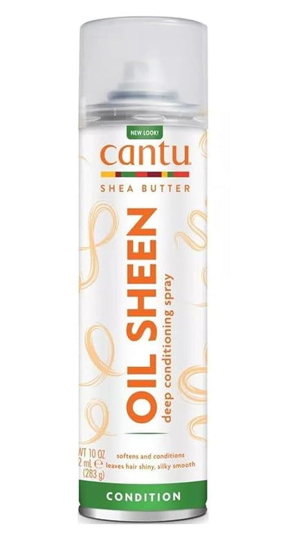 Cantu Oil Sheen Deep Conditioning Spray with Shea Butter, 10 Ounce