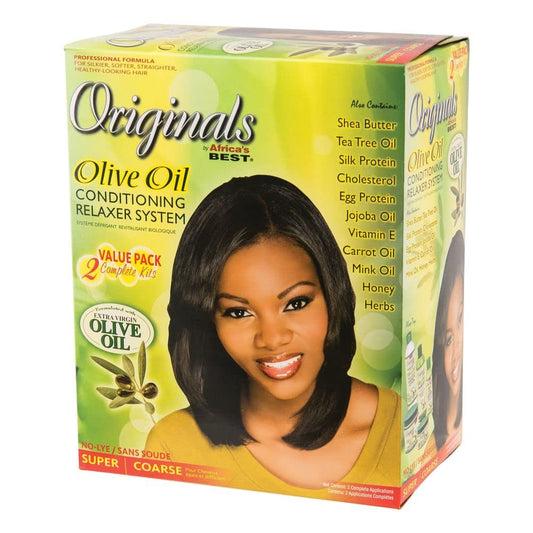 Originals By Africa's Best Olive Oil Conditioning Relaxer System 2-Pack