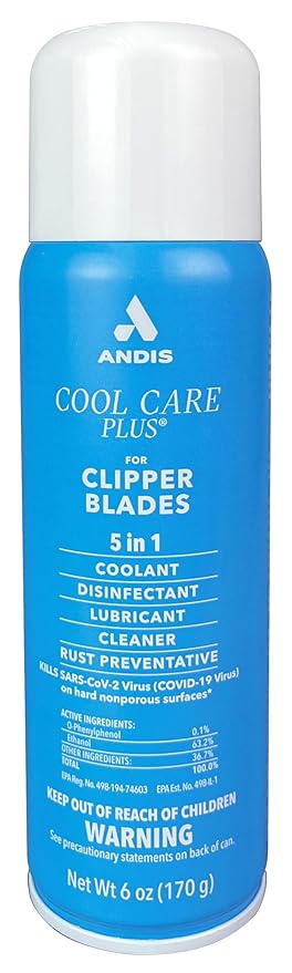 Andis 12551 Cool Care Plus 5-in-1 Clipper Blade Spray - 6 oz