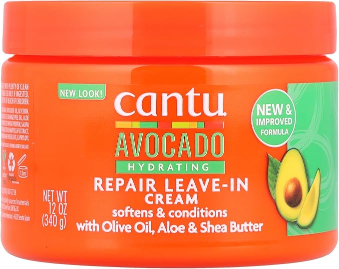 Cantu Avocado Hydrating, Repair Leave-in Cream, 12 oz