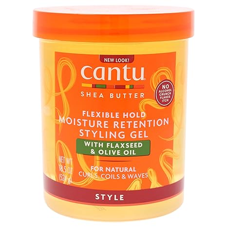 Moisture Retention Styling Gel With Flaxseed and Olive Oil - Flexible Hold  - 18.5 oz Gel
