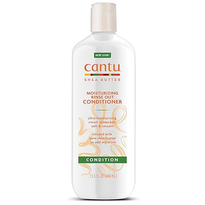 Cantu Moisturizing Rinse Out Conditioner with Shea Butter, 13.5 fl oz