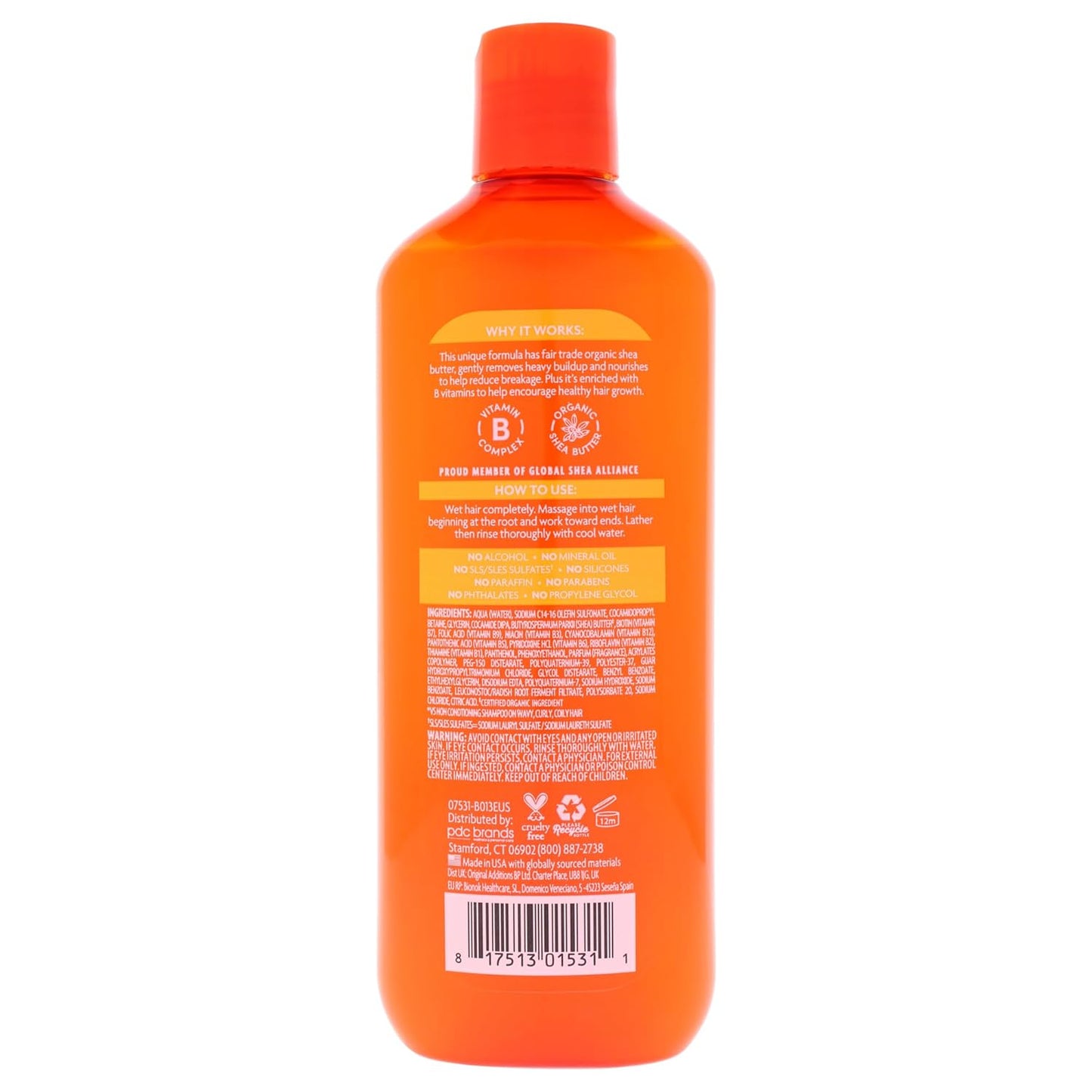 Cantu Sulfate-Free Cleansing Cream Shampoo with Shea Butter for Natural Hair, 13.5 oz