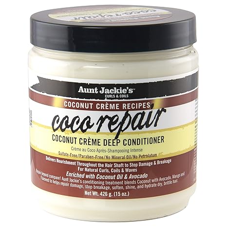 Aunt Jackie's Coconut Crème Recipes Coco Repair Deep Hair Conditioner