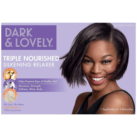 SoftSheen-Carson Dark and Lovely Triple Nourished Silkening No-Lye Relaxer with Shea Butter
