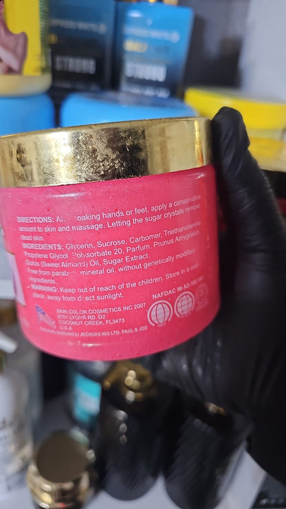 veet gold coton candy sugar scrub 450g