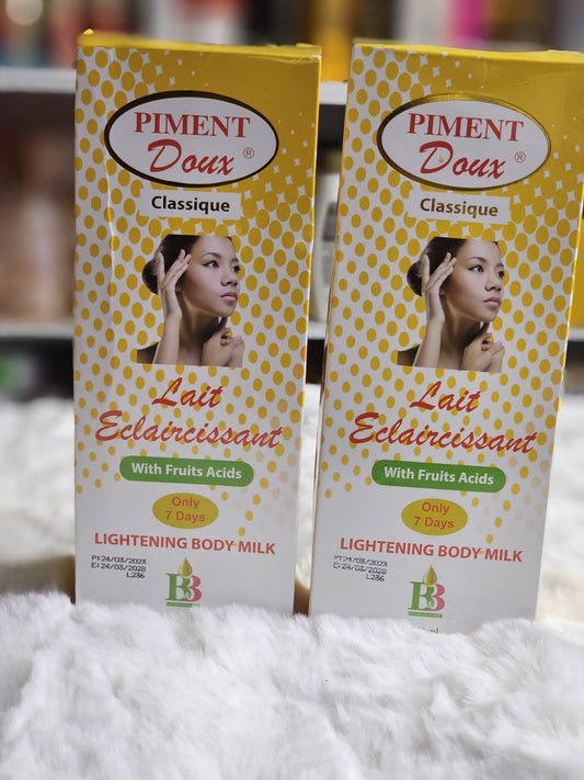 Piment doux classique lightening body milk 250ml x2