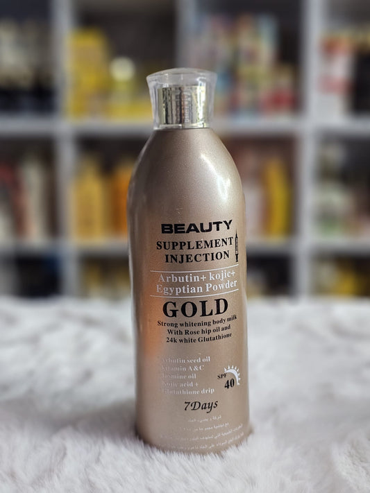 Beauty supplement injection gold strong whitening body lotion 400ml