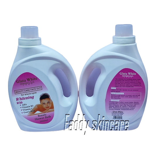 Gluta white beauty shower bath 2000ml x2