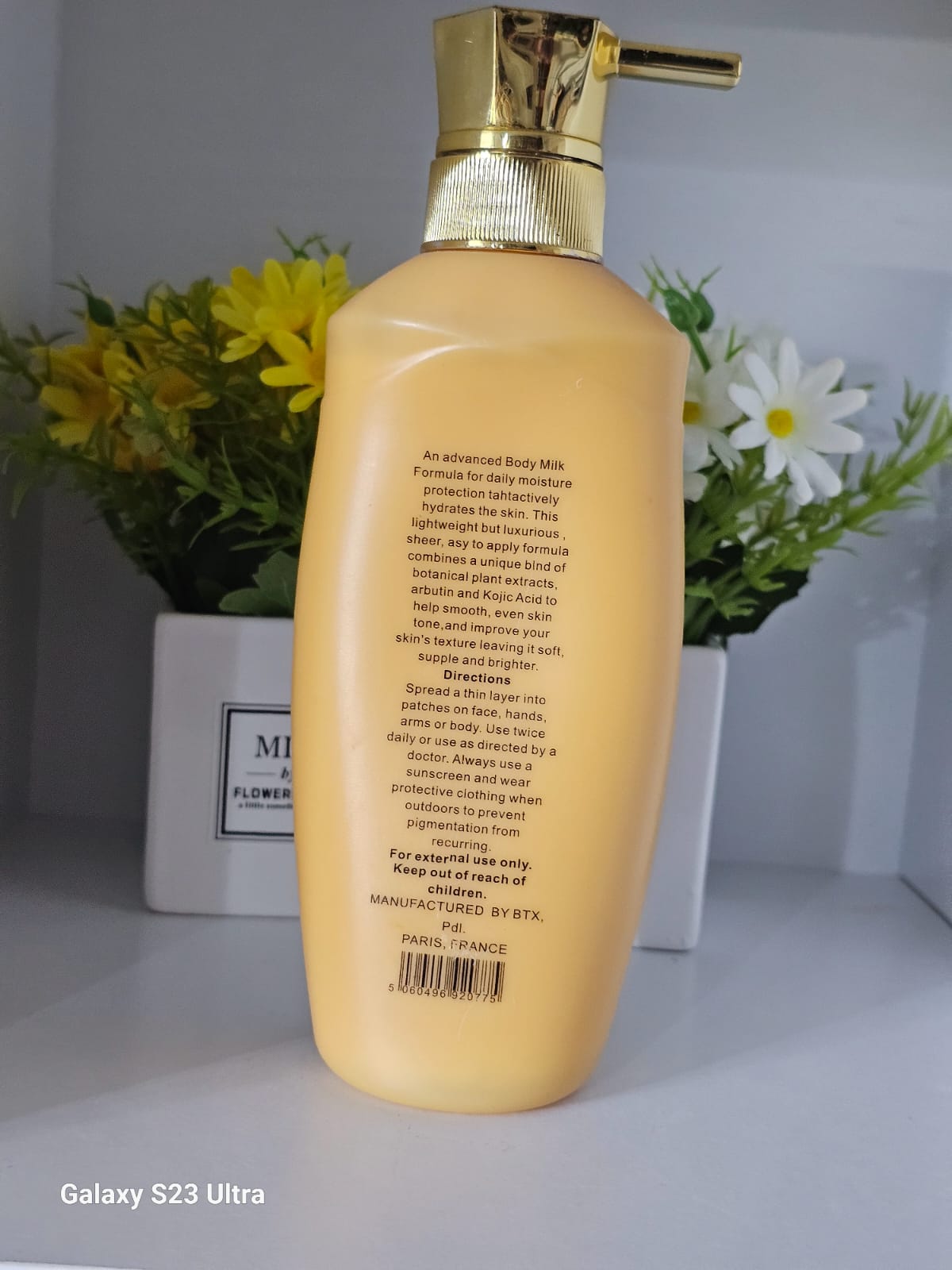 U18+ paris pure half cast gold lotion 500ml