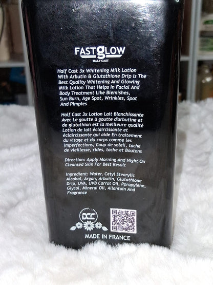 Fast glow half cast 3x whitening milk