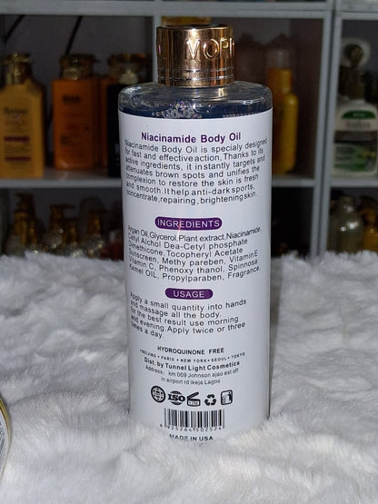 Morrocan argan niacinamide body oil 300ml