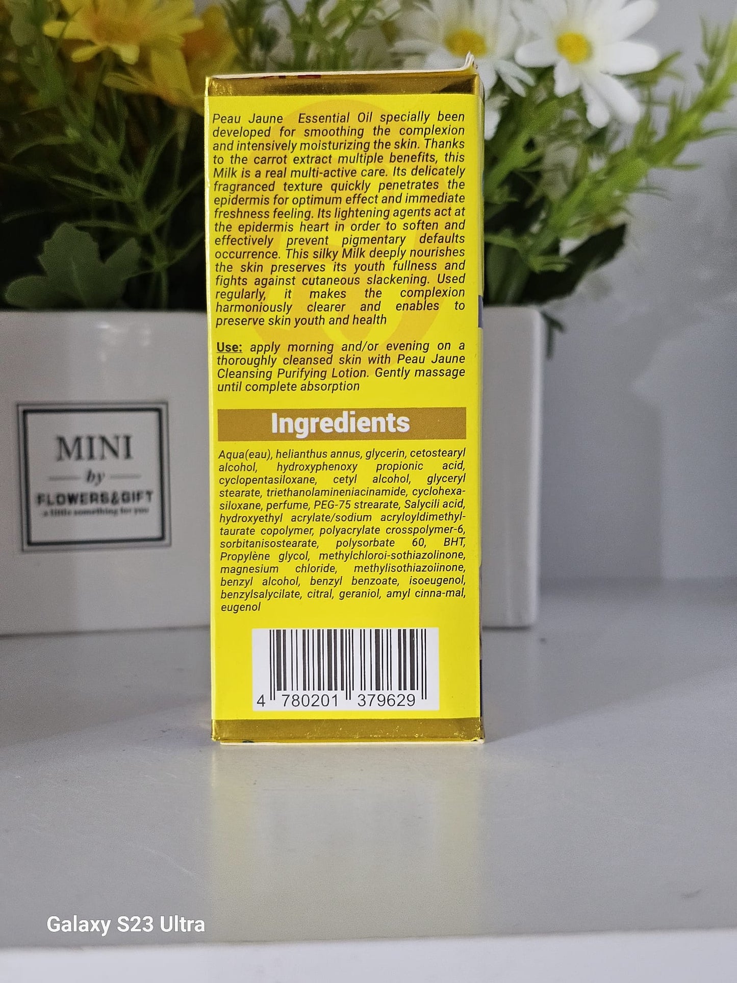 Peau jaune strong lightening oil