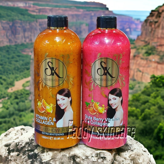 Sk duchess glow vitamin c & collagen with gluta berry vitamin c & collagen shower gel