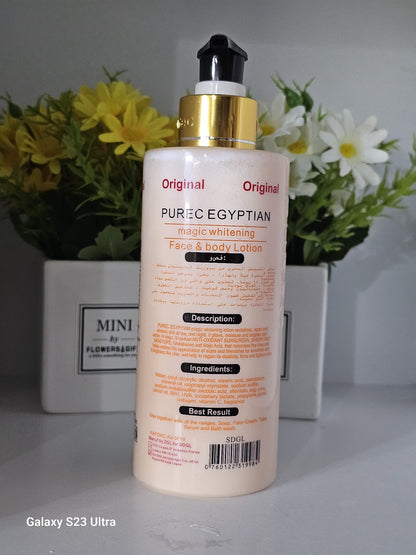 Purec egyptian magic whitening face & body lotion