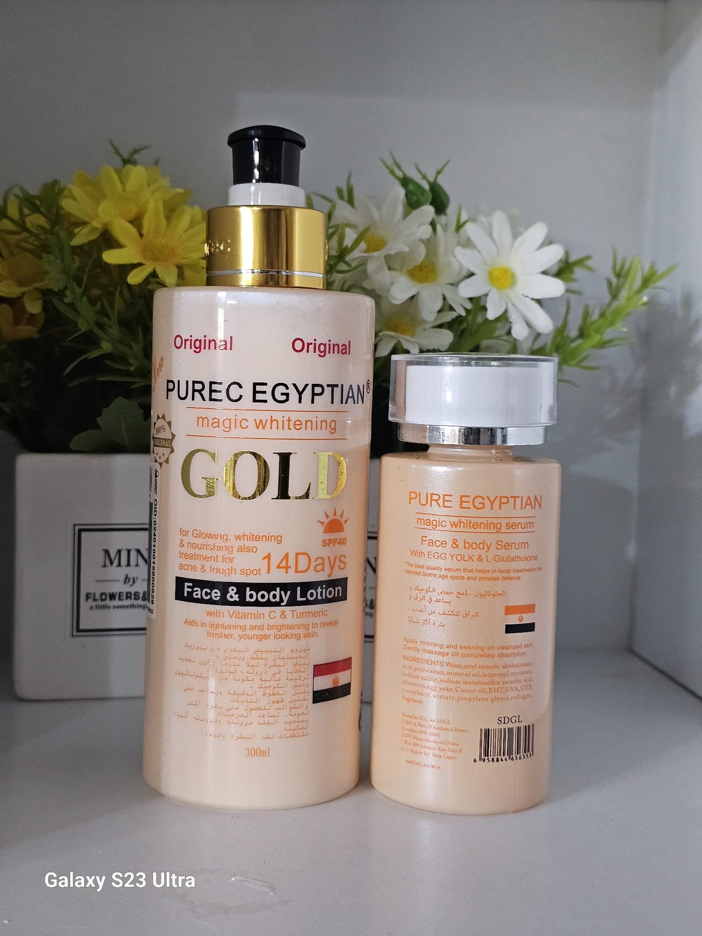 Purec egyptian magic whitening face & body lotion with serum