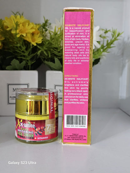 xx-white half cast oil with face cream 60ml