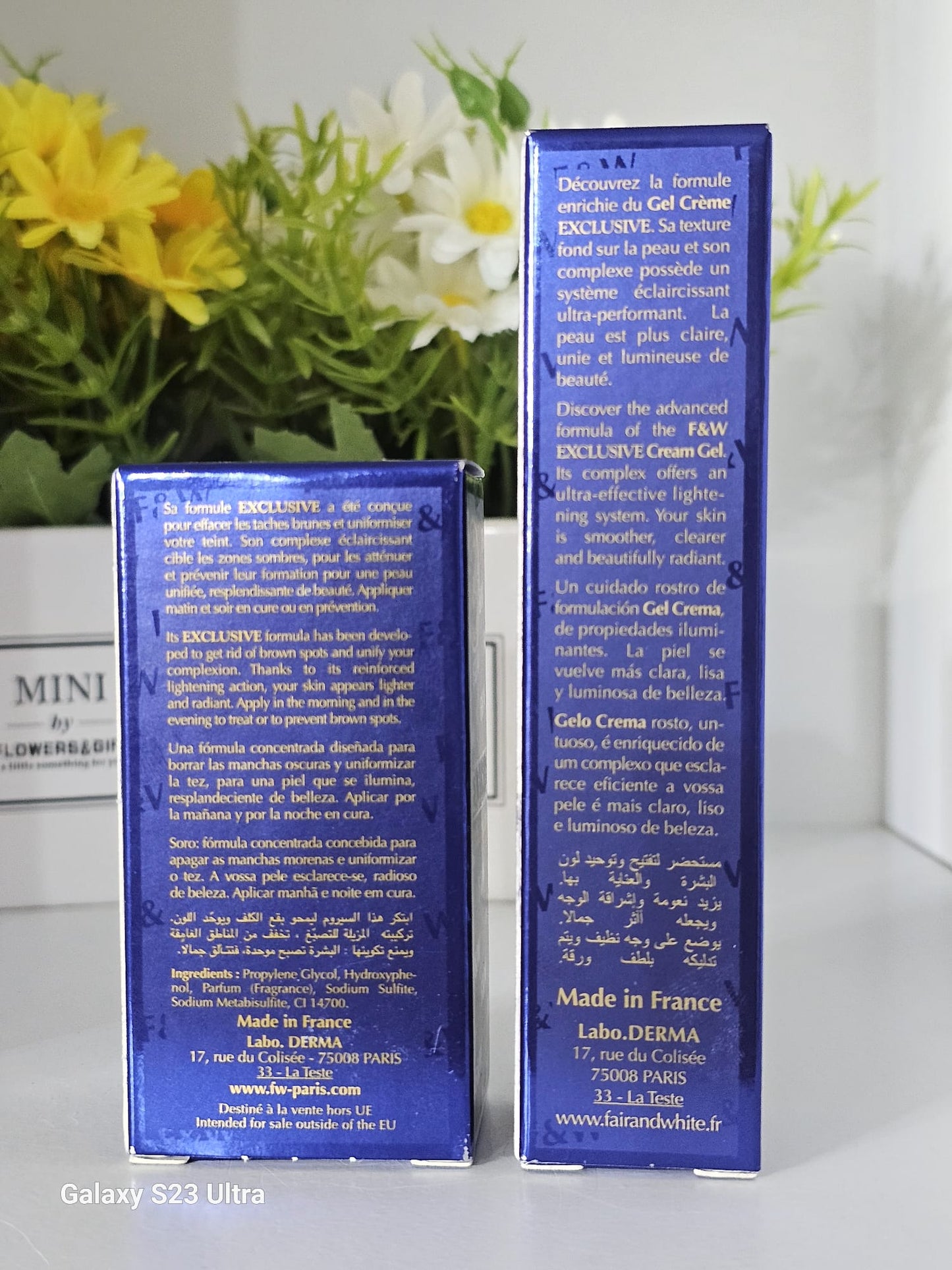 Fair & white exclusive cream gel 30ml with serum 30ml