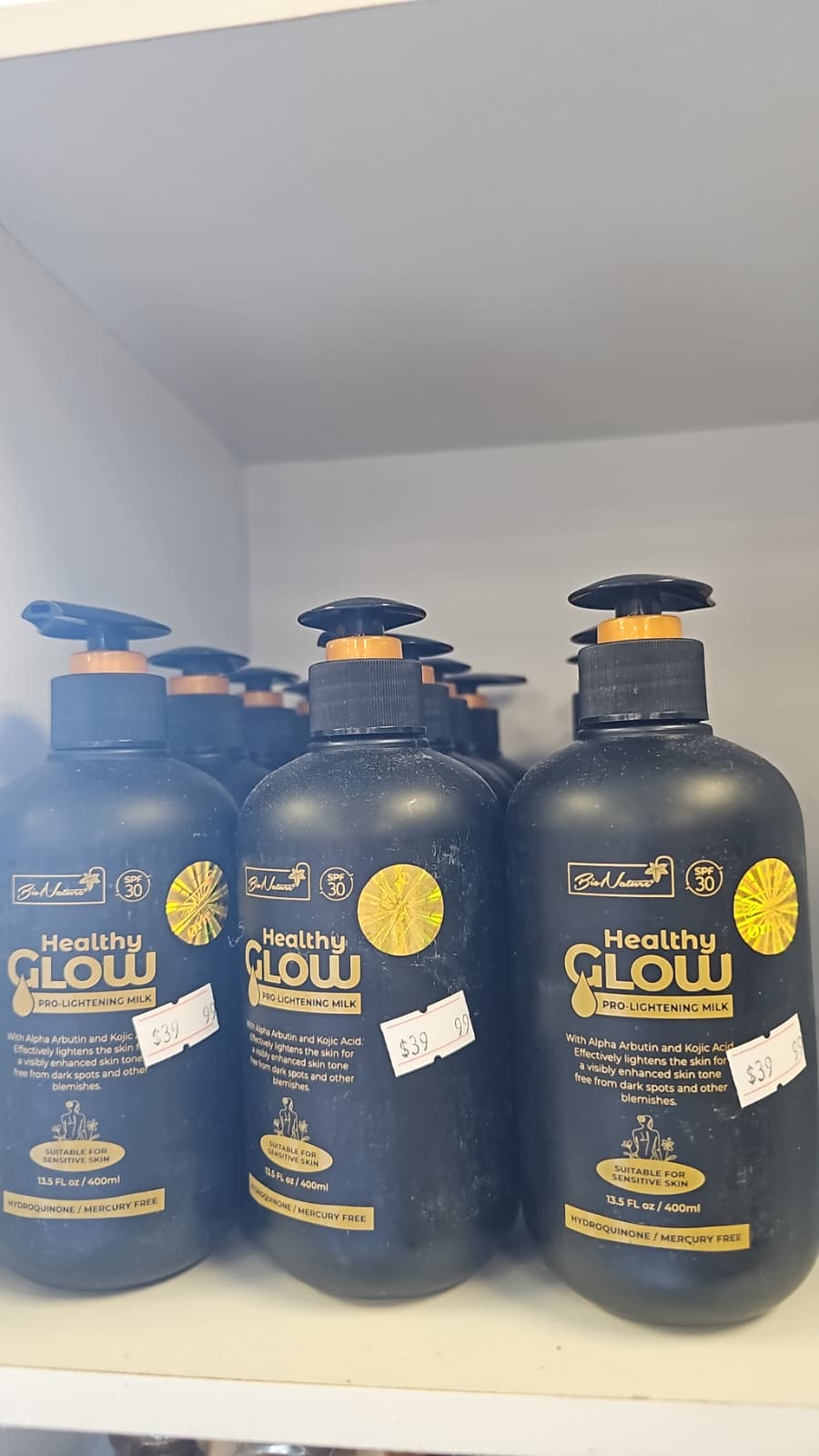 Healthy glow pro lightening body milk 400ml 1pc