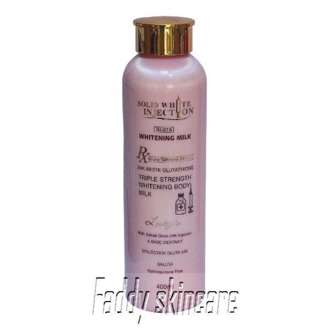 Solid White injection Triple Strength Whitening Body Milk