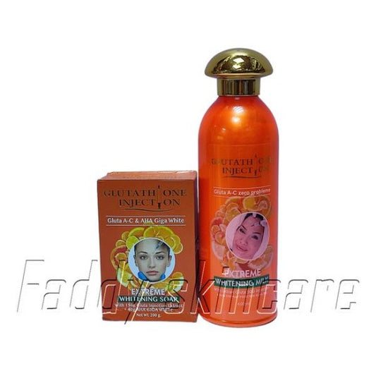 Glutathione Injection Extreme Whitening Body Milk & Soap
