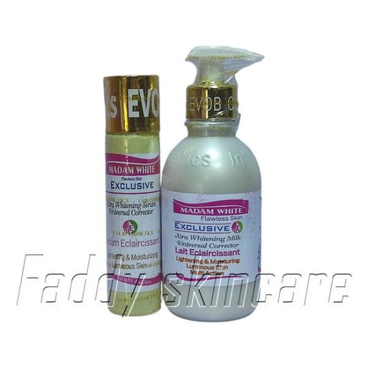 Madam White Flawless Skin Extra Whitening Milk and Serum