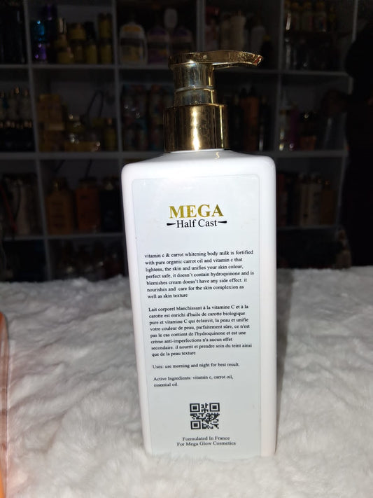 YGH Mega Half Cast Vitamin C & Carrot Whitening Body Milk – 500ml
