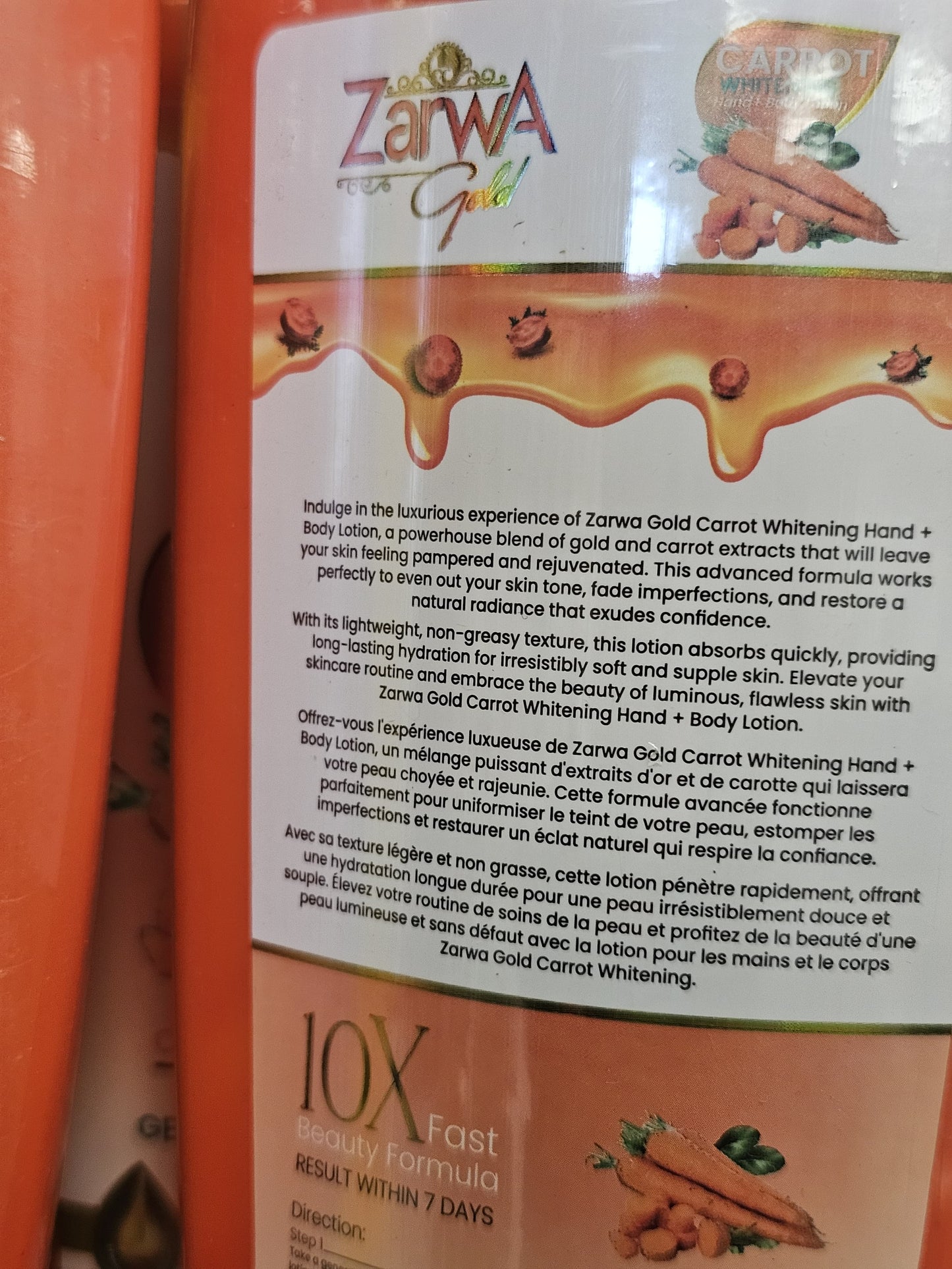 Zarwa Gold Carrot Whitening Lotion